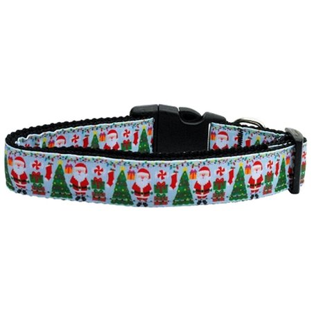 MIRAGE PET PRODUCTS Aqua Santa Nylon Dog CollarSmall 125-039 SM